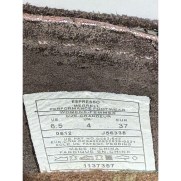 Merrell Avesso Suede Espresso Brown Slip On Comfort Ballet Flats Women's Sz 6.5 - Picture 10 of 11